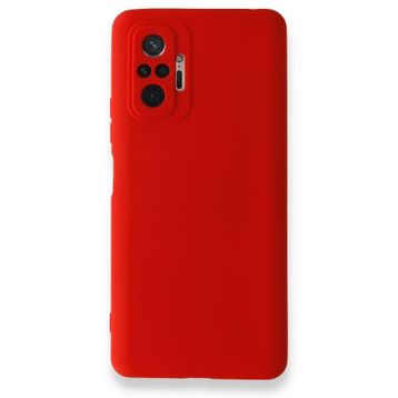 BSSM Nano İçi Kadife Silikon - Kırmızı Xiaomi Redmi Note 10 Pro Kılıf