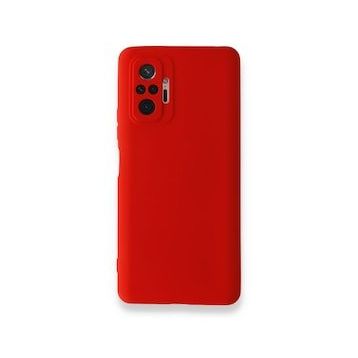 BSSM Nano İçi Kadife Silikon - Kırmızı Xiaomi Redmi Note 10 Pro Kılıf