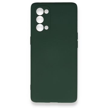 BSSM Nano İçi Kadife Silikon - Koyu Yeşil Oppo Reno 5 Pro Kılıf