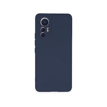 BSSM Nano İçi Kadife Silikon - Lacivert Xiaomi Mi 12 Lite Kılıf