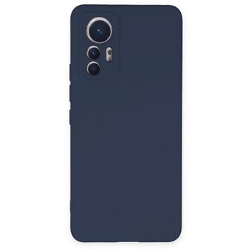 BSSM Nano İçi Kadife Silikon - Lacivert Xiaomi Mi 12 Lite Kılıf