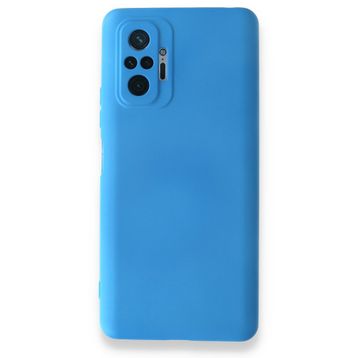BSSM Nano İçi Kadife Silikon - Mavi Xiaomi Redmi Note 10 Pro Kılıf