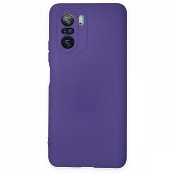 BSSM Nano içi Kadife Silikon - Mor Xiaomi Poco F3 Kılıf