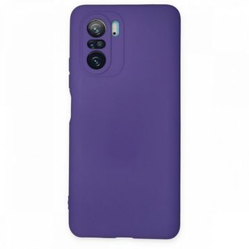 BSSM Nano içi Kadife Silikon - Mor Xiaomi Poco F3 Kılıf