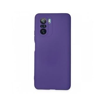 BSSM Nano içi Kadife Silikon - Mor Xiaomi Poco F3 Kılıf