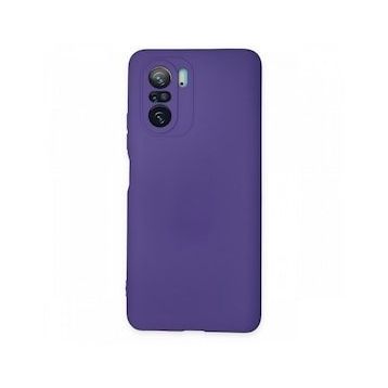 BSSM Nano içi Kadife Silikon - Mor Xiaomi Poco F3 Kılıf