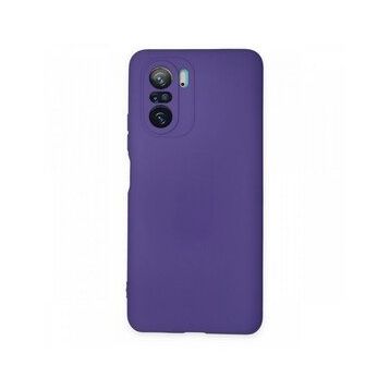 BSSM Nano içi Kadife Silikon - Mor Xiaomi Poco F3 Kılıf