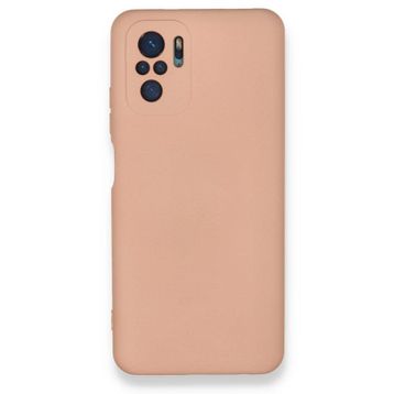 BSSM Nano içi Kadife Silikon - Pudra Xiaomi Redmi Note 10 Kılıf