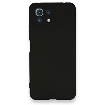 BSSM Nano içi Kadife Silikon - Siyah Xiaomi Mİ 11 Lite Kılıf