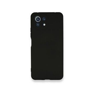 BSSM Nano içi Kadife Silikon - Siyah Xiaomi Mİ 11 Lite Kılıf