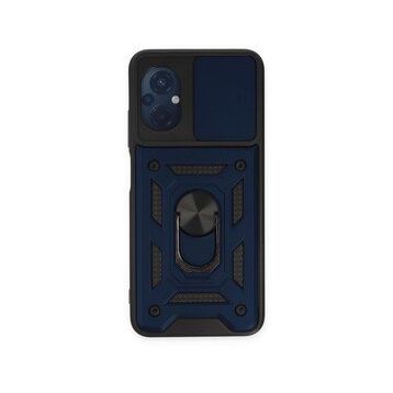 BSSM Pars Lens Yüzüklü Silikon - Lacivert Xiaomi Poco M5 Kılıf