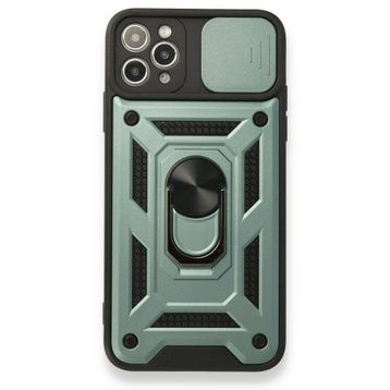 BSSM Pars Lens Yüzüklü Silikon - Yeşil iPhone 11 Pro Kılıf