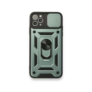 BSSM Pars Lens Yüzüklü Silikon - Yeşil iPhone 11 Pro Kılıf