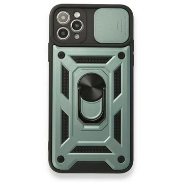 BSSM Pars Lens Yüzüklü Silikon - Yeşil iPhone 11 Pro Kılıf