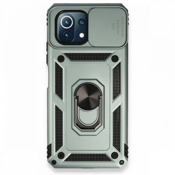 BSSM Pars Lens Yüzüklü Silikon - Yeşil Xiaomi Mİ 11 Lite Kılıf