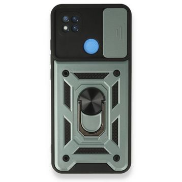 BSSM Pars Lens Yüzüklü Silikon - Yeşil Xiaomi Redmi 9C Kılıf
