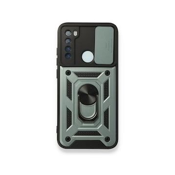 BSSM Pars Lens Yüzüklü Silikon - Yeşil Xiaomi Redmi Note 8 Kılıf