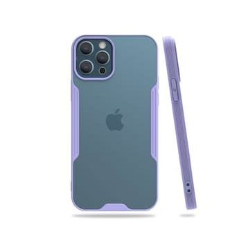 BSSM Platin Silikon - Lila iPhone 12 Pro Max Kılıf