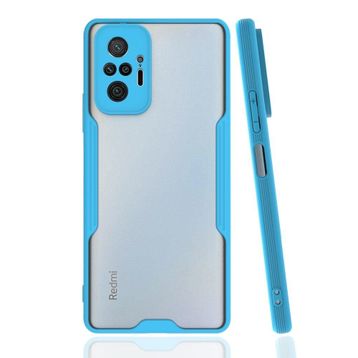 BSSM Platin Silikon - Mavi Xiaomi Redmi Note 10 Pro Kılıf