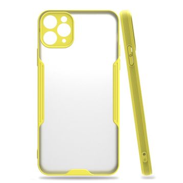 BSSM Platin Silikon - Sarı iPhone 11 Pro Kılıf
