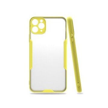 BSSM Platin Silikon - Sarı iPhone 11 Pro Kılıf