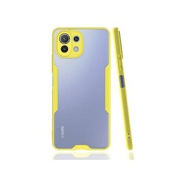 BSSM Platin Silikon - Sarı Xiaomi Mİ 11 Lite Kılıf