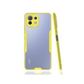 BSSM Platin Silikon - Sarı Xiaomi Mİ 11 Lite Kılıf