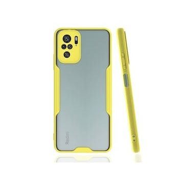 BSSM Platin Silikon - Sarı Xiaomi Redmi Note 10 Kılıf