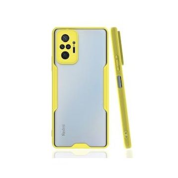 BSSM Platin Silikon - Sarı Xiaomi Redmi Note 10 Pro Kılıf