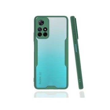 BSSM Platin Silikon - Yeşil Xiaomi Redmi Note 11T Kılıf