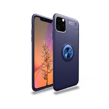 BSSM Range Yüzüklü Silikon - Mavi iPhone 11 Pro Kılıf