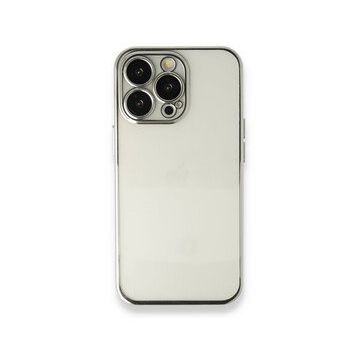 BSSM Razer Lensli Silikon - Gümüş iPhone 14 Pro Max Kılıf