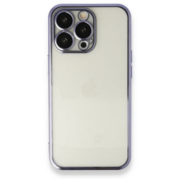 BSSM Razer Lensli Silikon - Mor iPhone 13 Pro Max Kılıf