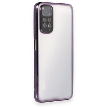 BSSM Razer Lensli Silikon - Mor Xiaomi Redmi Note 11 Kılıf