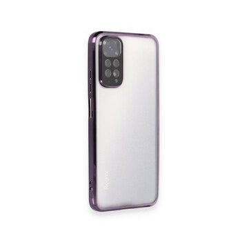 BSSM Razer Lensli Silikon - Mor Xiaomi Redmi Note 11 Kılıf
