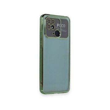 BSSM Razer Lensli Silikon - Yeşil Xiaomi Redmi 10C Kılıf
