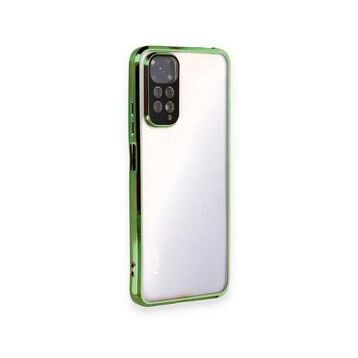 BSSM Razer Lensli Silikon - Yeşil Xiaomi Redmi Note 11 Kılıf