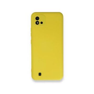 BSSM Realme C11 2021 Nano İçi Kadife Silikon Sarı Kılıf