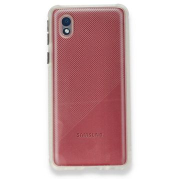 BSSM Samsung Galaxy A01 Core Miami Şeffaf Silikon Şeffaf Kılıf
