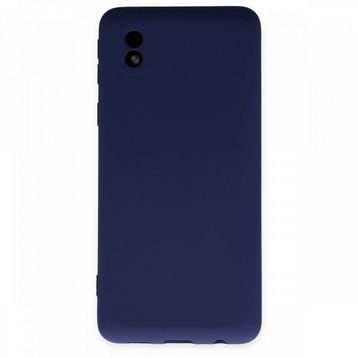 BSSM Samsung Galaxy A01 Core Nano İçi Kadife Silikon Lacivert Kılıf