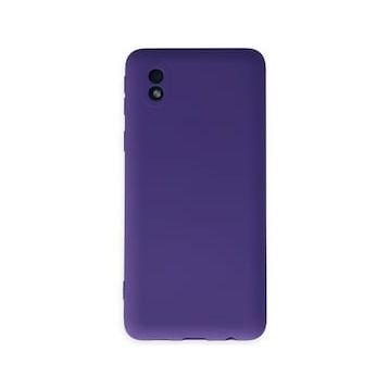 BSSM Samsung Galaxy A01 Core Nano İçi Kadife Silikon Mor Kılıf