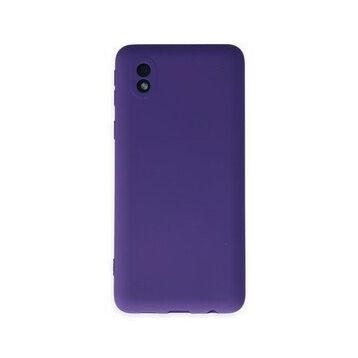 BSSM Samsung Galaxy A01 Core Nano İçi Kadife Silikon Mor Kılıf