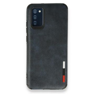 BSSM Samsung Galaxy A02S Loop Deri Silikon Lacivert Kılıf