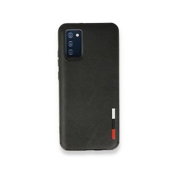 BSSM Samsung Galaxy A02S Loop Deri Silikon Siyah Kılıf