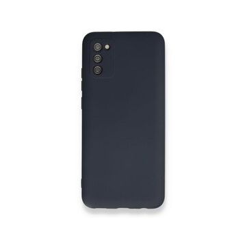 BSSM Samsung Galaxy A02S Nano içi Kadife Silikon Lacivert Kılıf