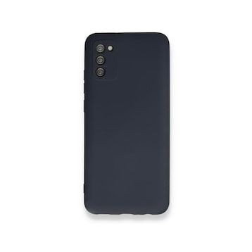 BSSM Samsung Galaxy A02S Nano içi Kadife Silikon Lacivert Kılıf