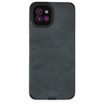 BSSM Samsung Galaxy A03 Loop Deri Silikon Lacivert Kılıf