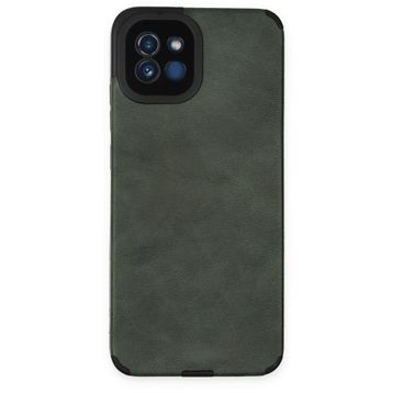 BSSM Samsung Galaxy A03 Loop Deri Silikon Yeşil Kılıf