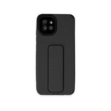 BSSM Samsung Galaxy A03 Mega Standlı Silikon Siyah Kılıf