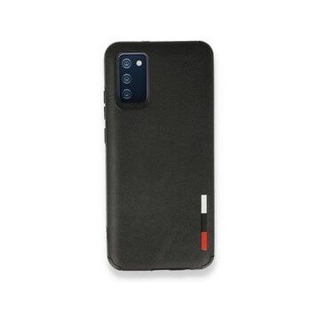 BSSM Samsung Galaxy A03S Loop Deri Silikon Siyah Kılıf